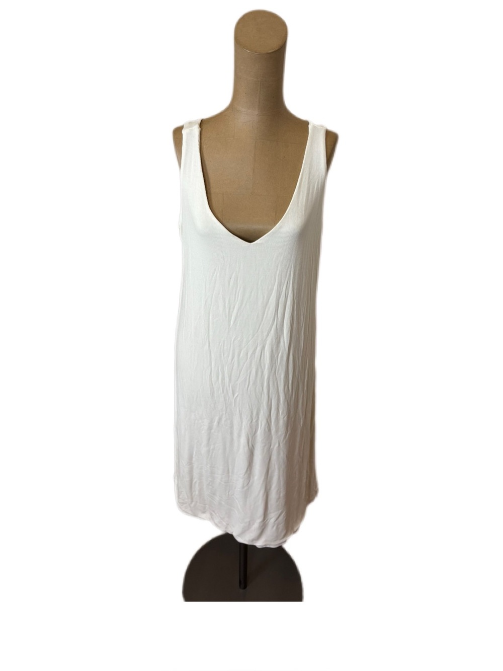 Cozy Earth Ribbed Tank Dress Bamboo Size Medium